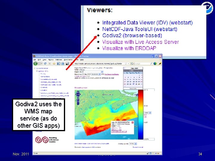 Godiva 2 uses the WMS map service (as do other GIS apps) Nov. 2011