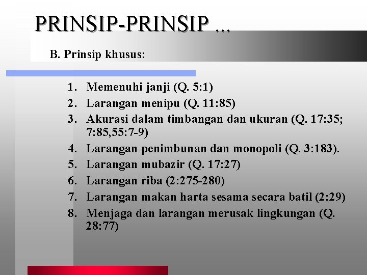 Prinsip Etika Perniagaan Dalam Islam Bab 10 Etika Muamalat Islam