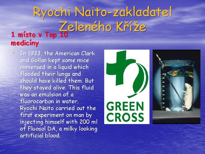 Ryochi Naito-zakladatel Zeleného Kříže 1 místo v Top 10 medicíny • In 1933, the