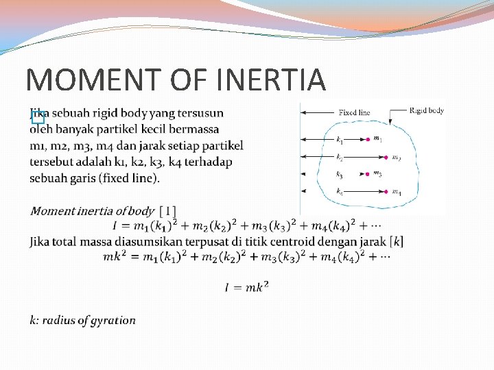 MOMENT OF INERTIA � 