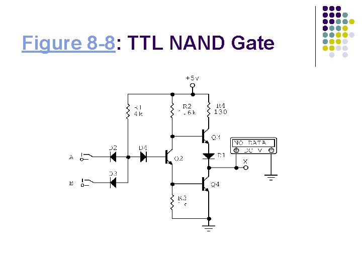 Figure 8 -8: TTL NAND Gate Figure 8 -8: TTL NAND Gate