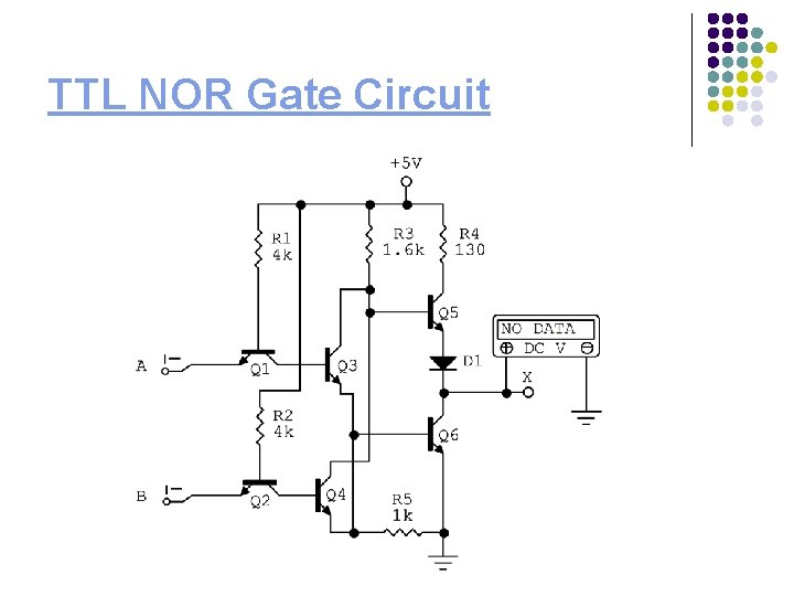 TTL NOR Gate Circuit TTL NOR Gate Circuit