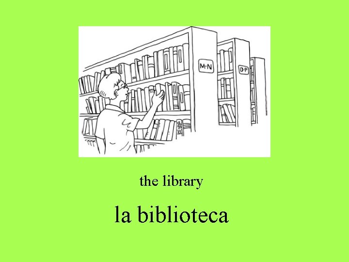 the library la biblioteca the library la biblioteca