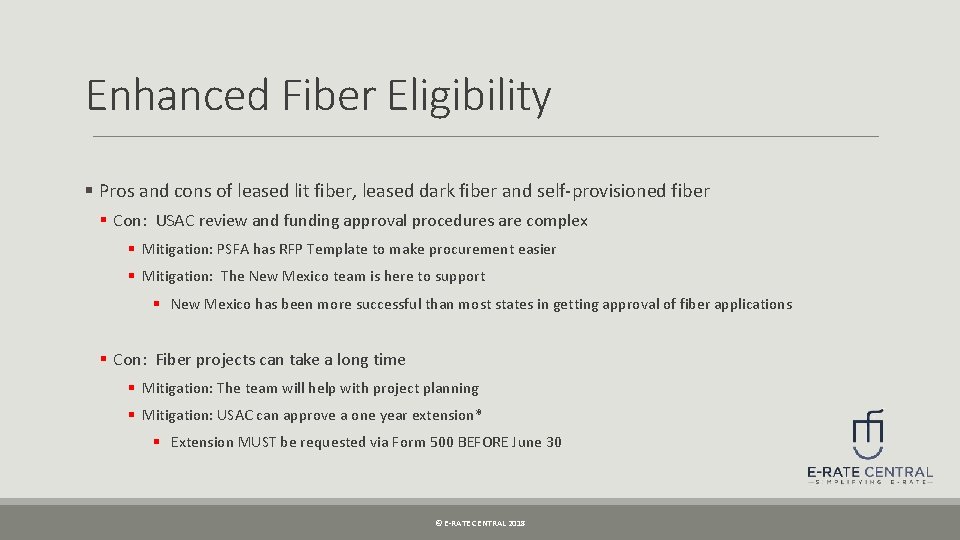 Enhanced Fiber Eligibility § Pros and cons of leased lit fiber, leased dark fiber