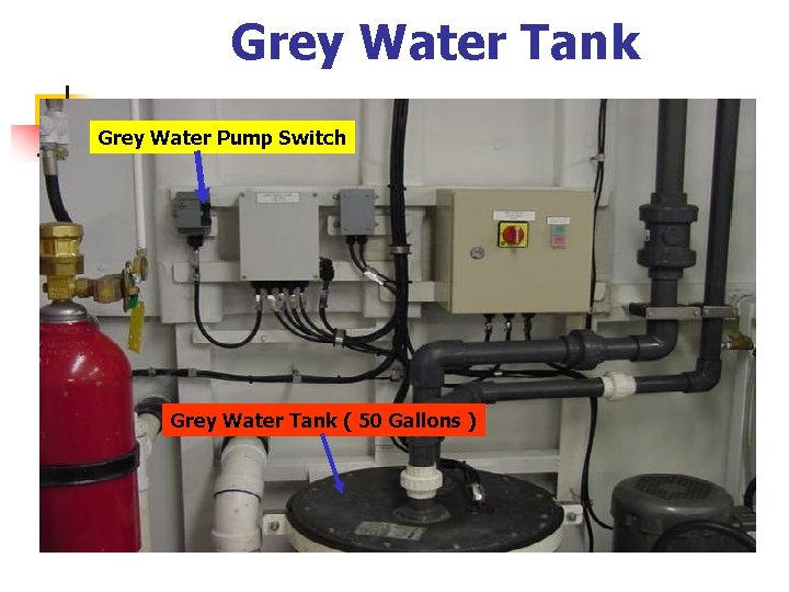 Grey Water Tank Grey Water Pump Switch Grey Water Tank ( 50 Gallons )