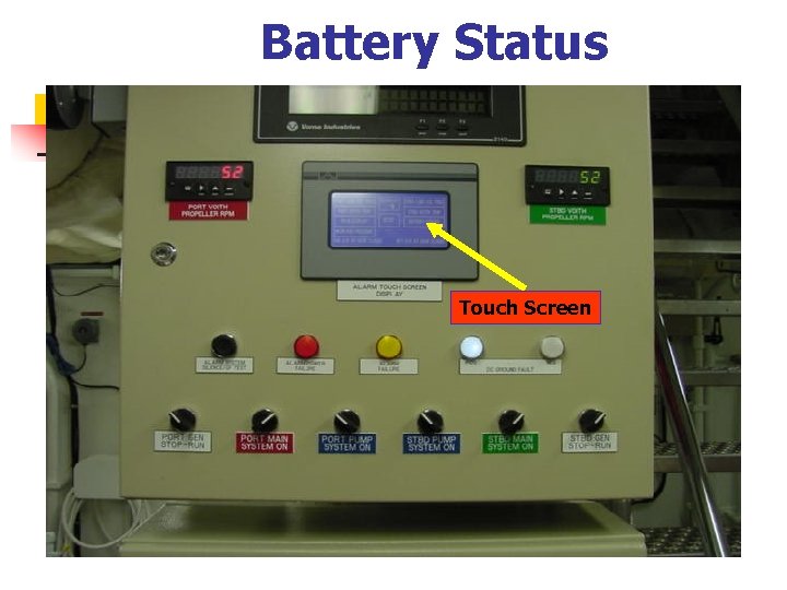Battery Status Touch Screen 