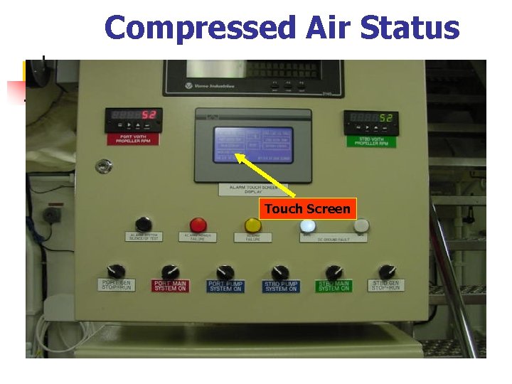 Compressed Air Status Touch Screen 