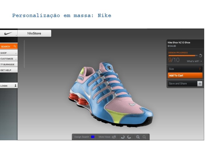 Personalização em massa: Nike Personalização em massa: Nike