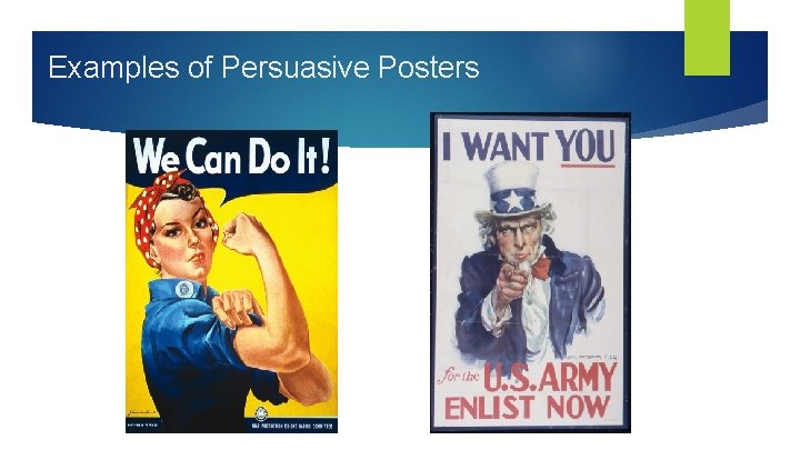 Examples of Persuasive Posters 