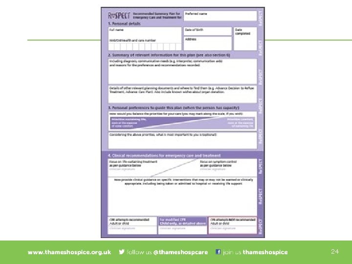 www. thameshospice. org. uk | 01753 842121 | | Charity No. 1108298 24 
