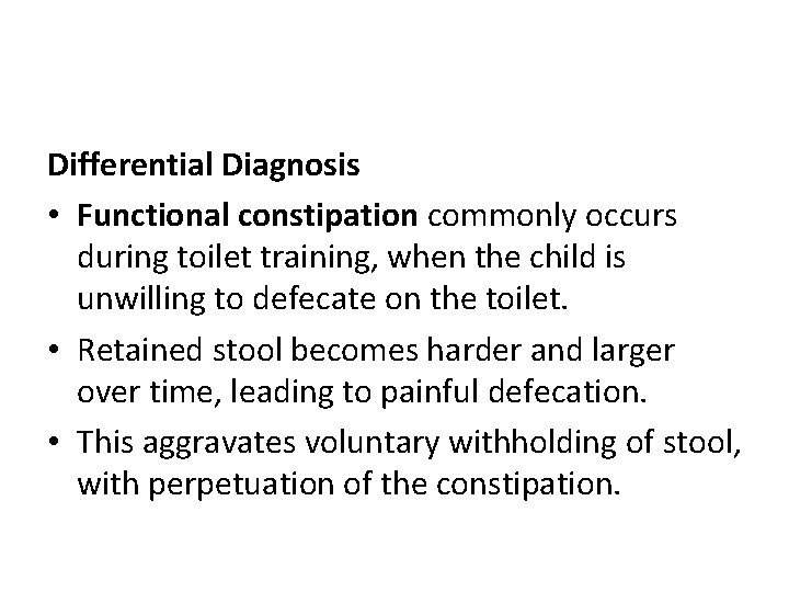 Constipation and Encopresis Constipation is a common problem