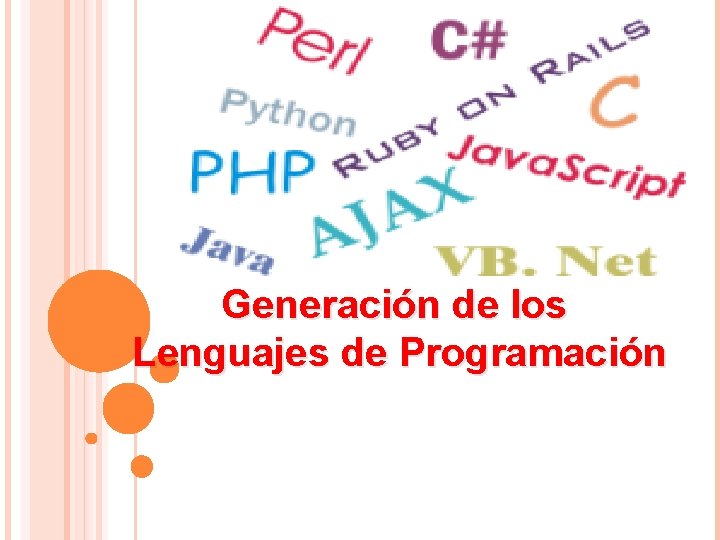 Generación de los Lenguajes de Programación 