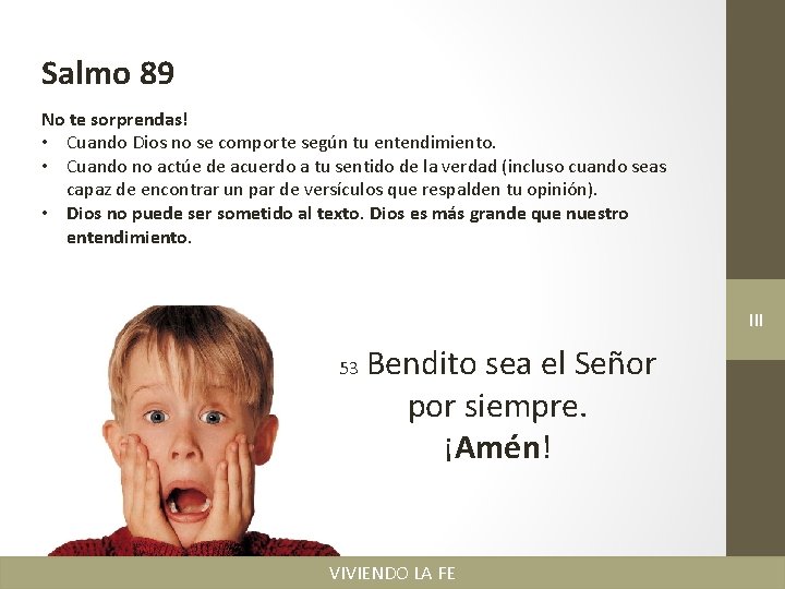 Salmo 89 No te sorprendas! • Cuando Dios no se comporte según tu entendimiento.