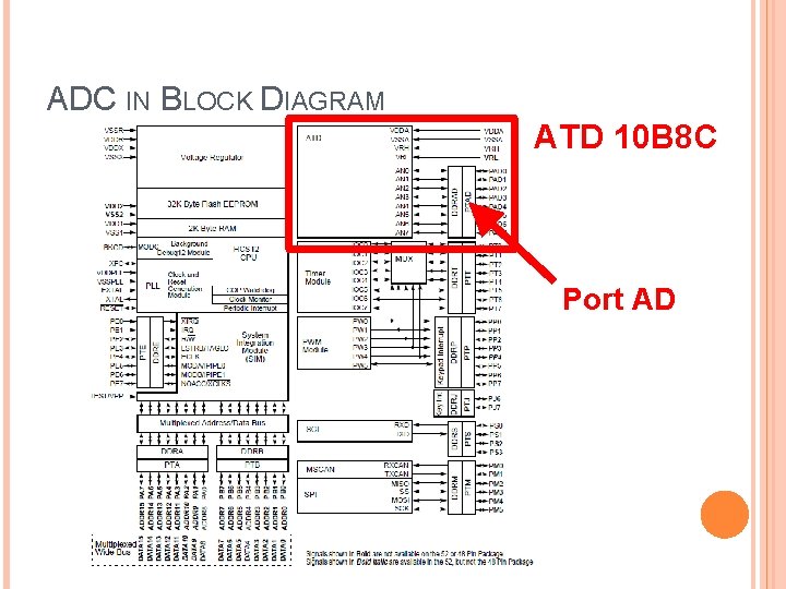 ADC IN BLOCK DIAGRAM ATD 10 B 8 C Port AD 