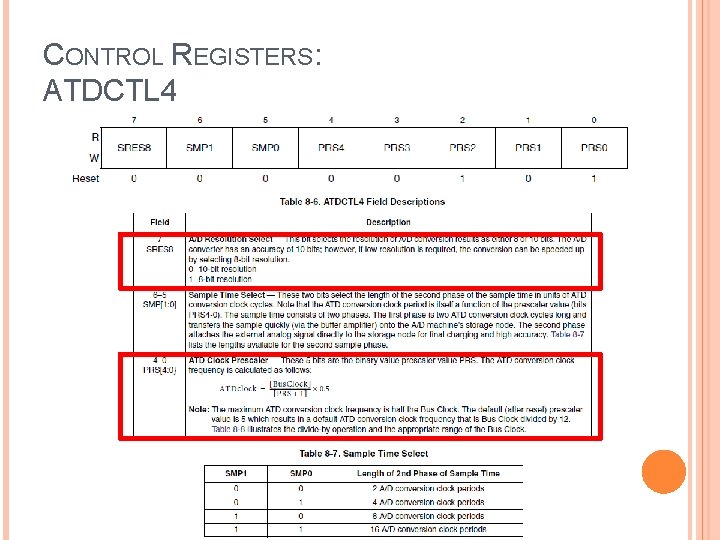 CONTROL REGISTERS: ATDCTL 4 