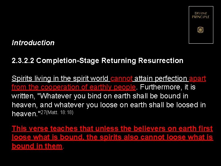 Introduction 2. 3. 2. 2 Completion-Stage Returning Resurrection Spirits living in the spirit world