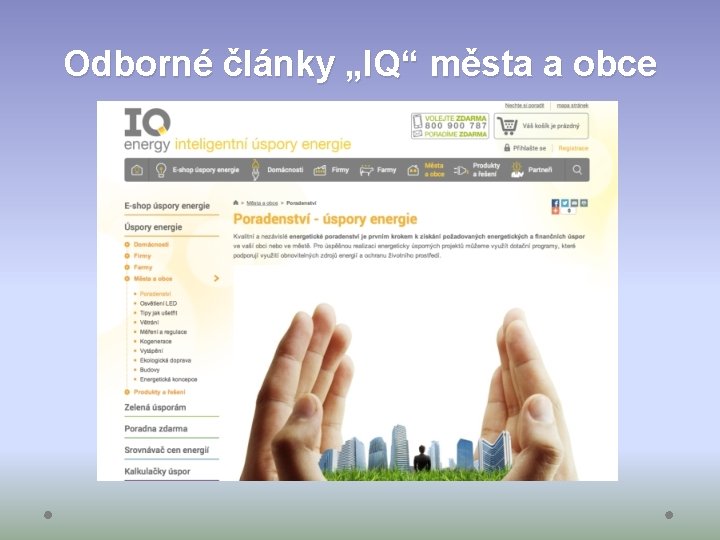 Odborné články „IQ“ města a obce 
