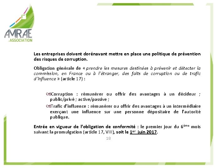 Les entreprises doivent dorénavant mettre en place une politique de prévention des risques de