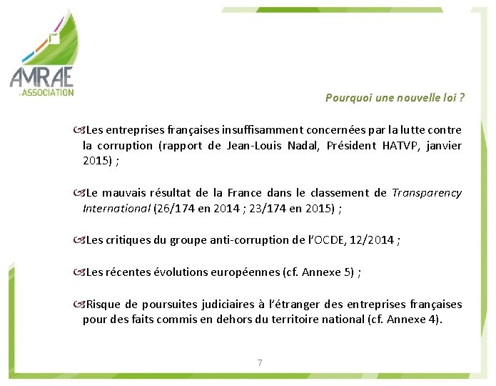 Pourquoi une nouvelle loi ? Les entreprises françaises insuffisamment concernées par la lutte contre