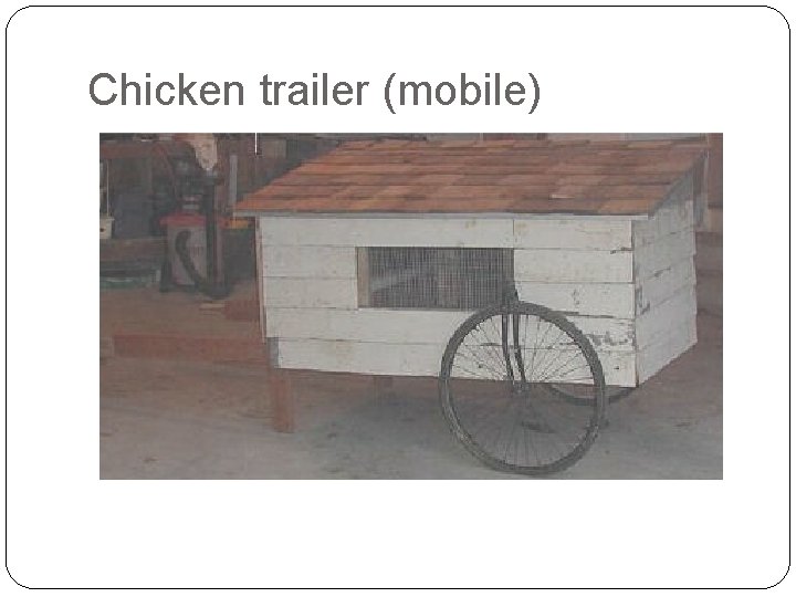 Chicken trailer (mobile) 