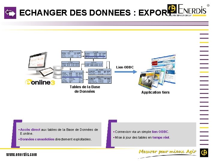 ECHANGER DES DONNEES : EXPORT Lien ODBC Tables de la Base de Données §