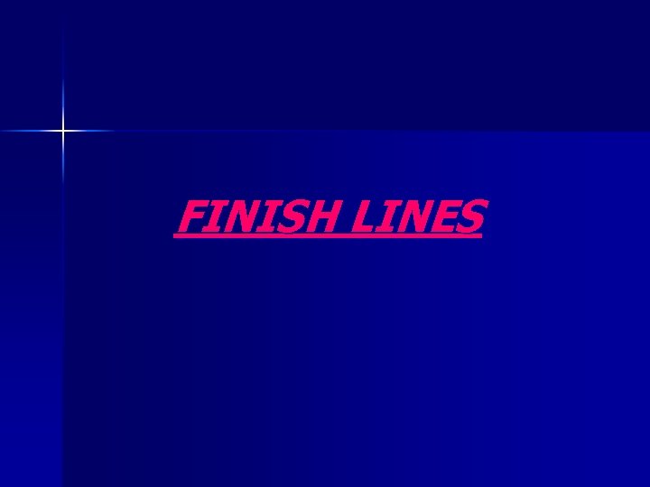 FINISH LINES 