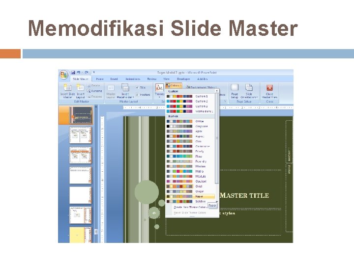 Memodifikasi Slide Master 