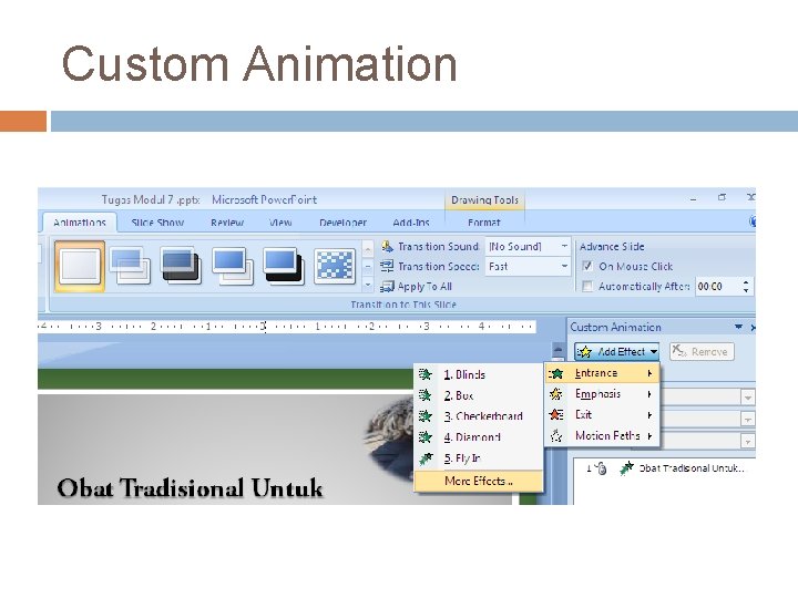 Custom Animation 