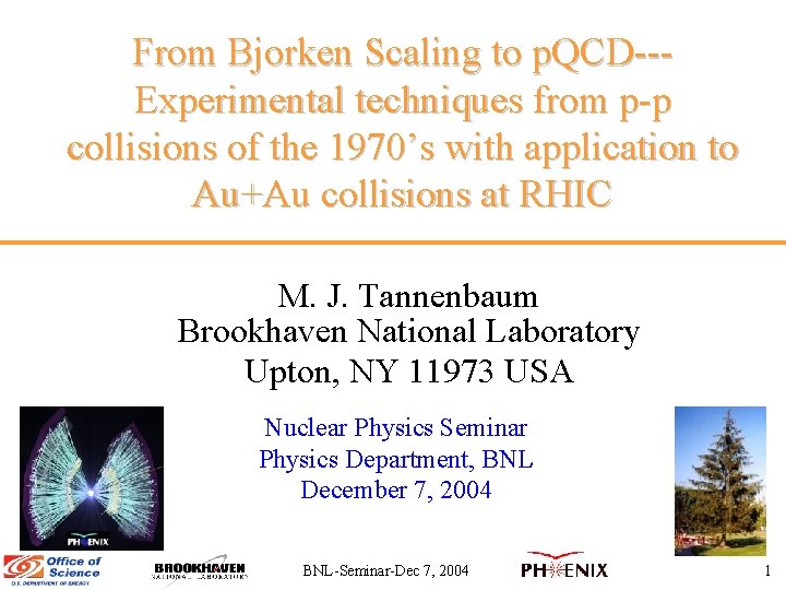 From Bjorken Scaling to p. QCD--Experimental techniques from p-p collisions of the 1970’s with