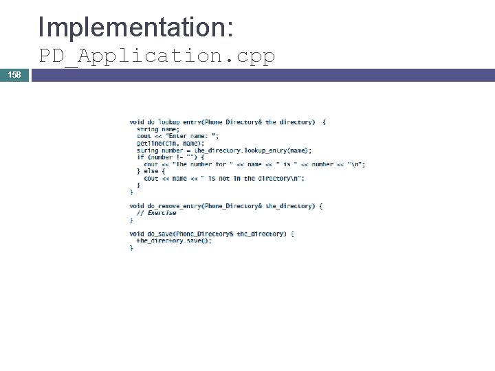 Implementation: PD_Application. cpp 158 