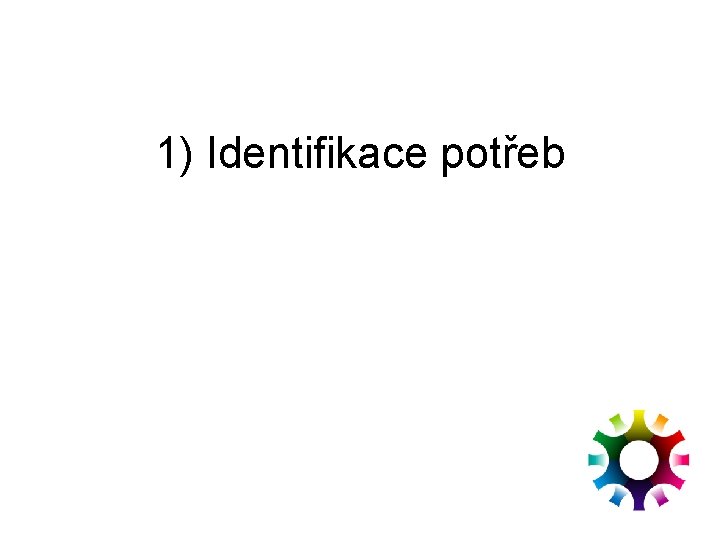 1) Identifikace potřeb 