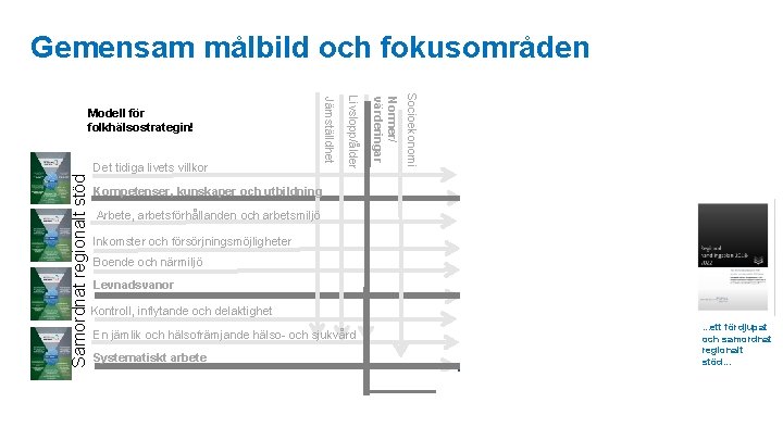 Gemensam målbild och fokusområden t! an de om för ge n Kompetenser, kunskaper och