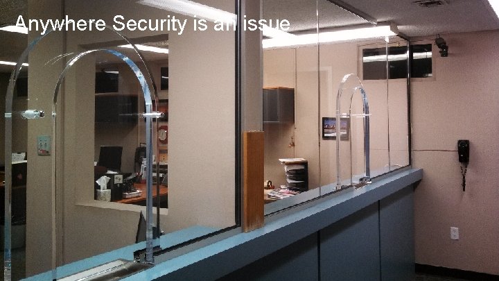 Anywhere Security is an issue 