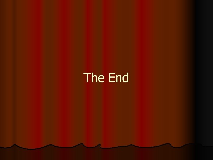 The End 