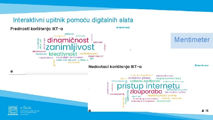 Interaktivni upitnik pomoću digitalnih alata Mentimeter 