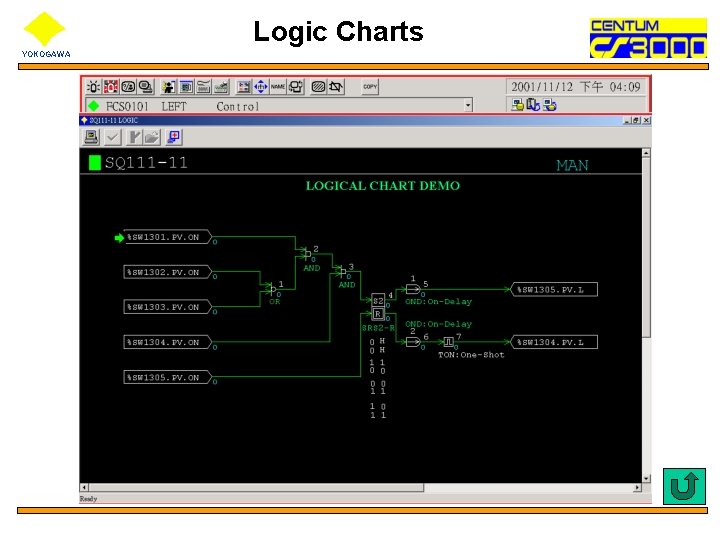 Logic Charts YOKOGAWA 