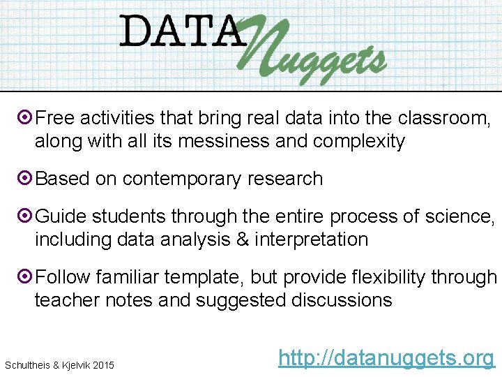  Free activities that bring real data into the classroom, along with all its