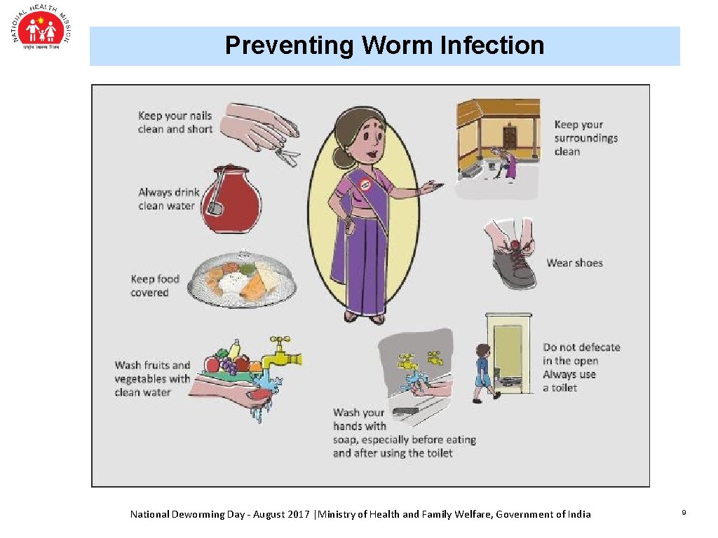 Preventing Worm Infection National Deworming Day - August 2017 |Ministry of Health and Family