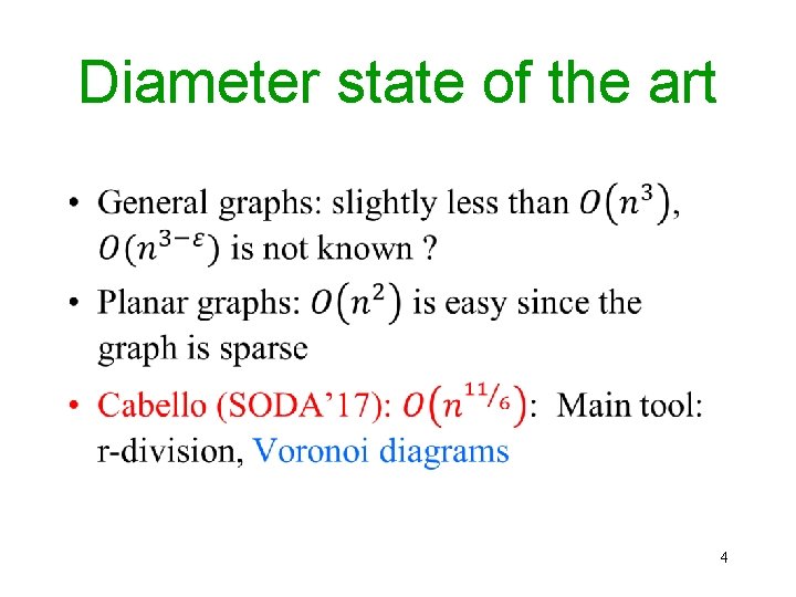 Diameter state of the art • 4 