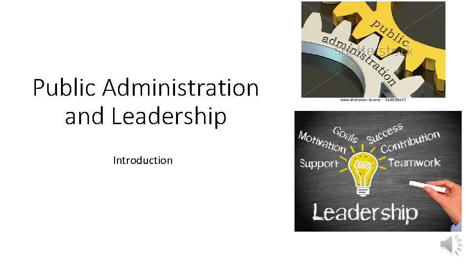 Public Administration and Leadership Introduction 