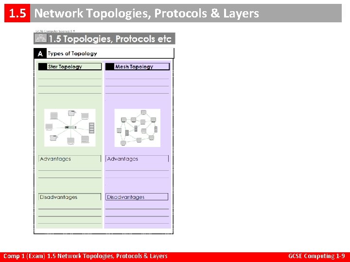 Star & Mesh Network Topologies 1. 5 a. Network Topologies, Protocols & Layers 1.