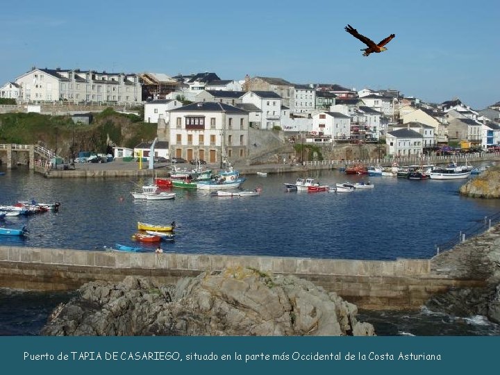 Puerto de TAPIA DE CASARIEGO, situado en la parte más Occidental de la Costa