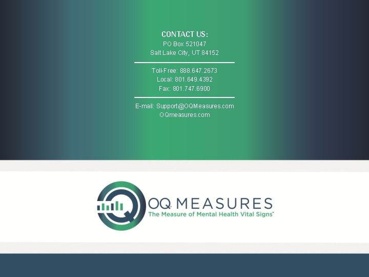 CONTACT US: PO Box 521047 Salt Lake City, UT 84152 Toll-Free: 888. 647. 2673 CONTACT US: PO Box 521047 Salt Lake City, UT 84152 Toll-Free: 888. 647. 2673