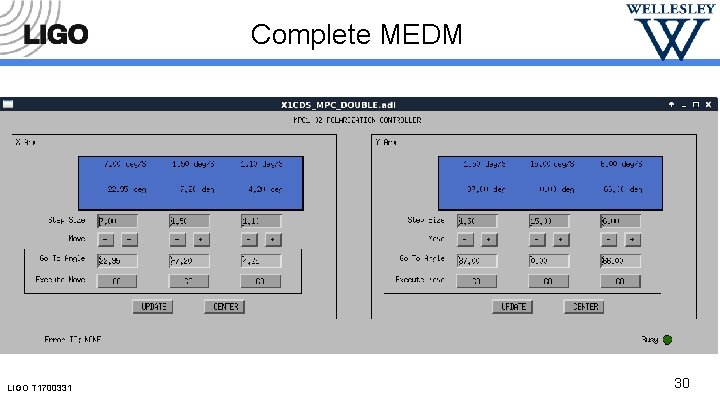 Complete MEDM LIGO T 1700331 30 