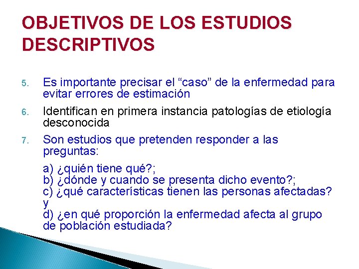 ASIGNATURA EPIDEMIOLOGA UNIDAD III DISEO DE ESTUDIOS EPIDEMIOLGICOS