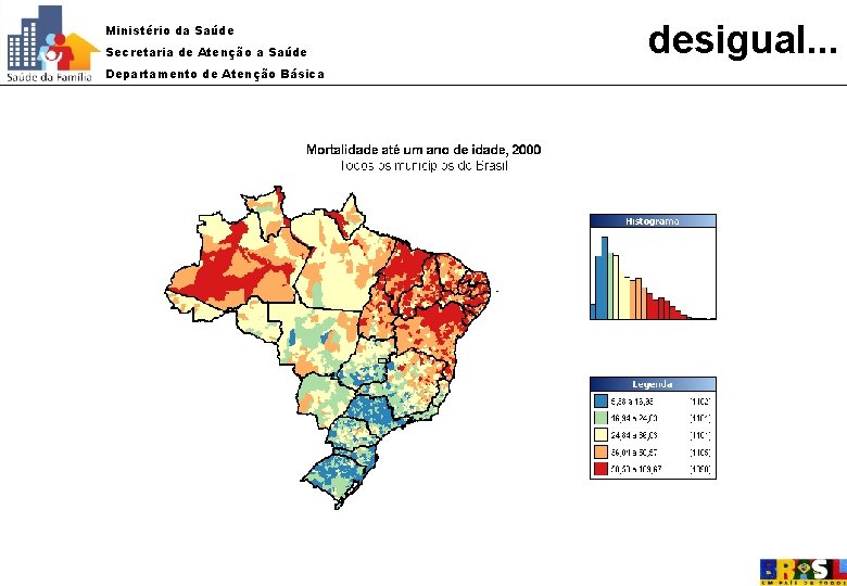 Ministério da Saúde Secretaria de Atenção a Saúde Departamento de Atenção Básica desigual. .