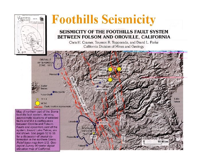 Foothills Seismicity 