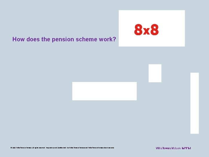 How does the pension scheme work? © 2018 Willis Towers Watson. All rights reserved.