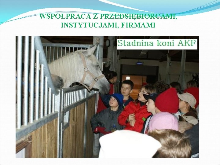 WSPÓŁPRACA Z PRZEDSIĘBIORCAMI, INSTYTUCJAMI, FIRMAMI 