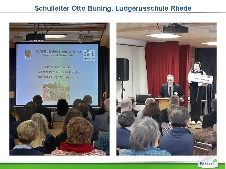 Schulleiter Otto Büning, Ludgerusschule Rhede 